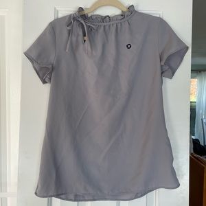 Grey JP Morgan Chase blouse. Great condition! Worn once.